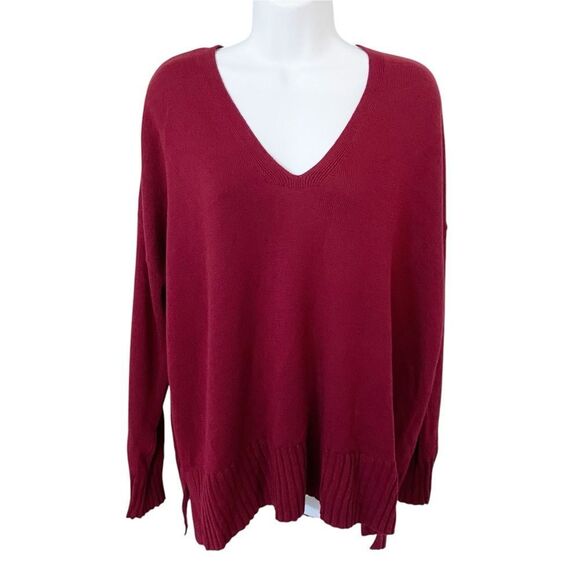 NWT Eileen Fisher Merino Wool V-Neck Box Top Sweater size Medium - Picture 2 of 9